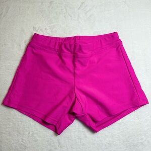 Bright Pink Cheer Dance Biker Spandex Shorts for Girls Booty Under Dress